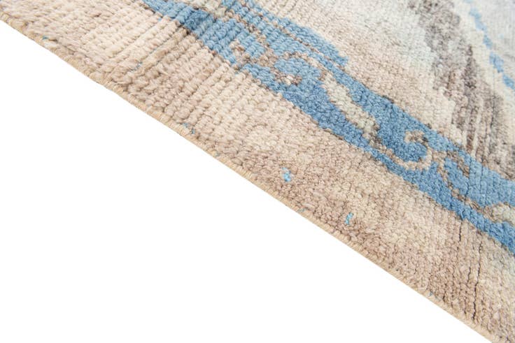 Detail image of 7' 2 x 10' Hand Knotted Moroccan Wool Rug