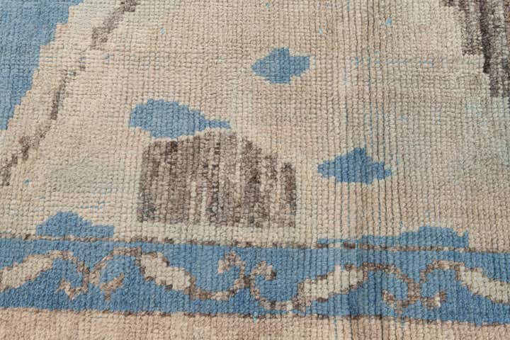 7' 2 x 10' Hand Knotted Moroccan Wool Rug