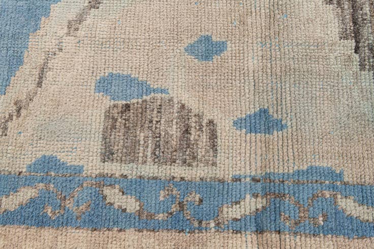 Detail image of 7' 2 x 10' Hand Knotted Moroccan Wool Rug