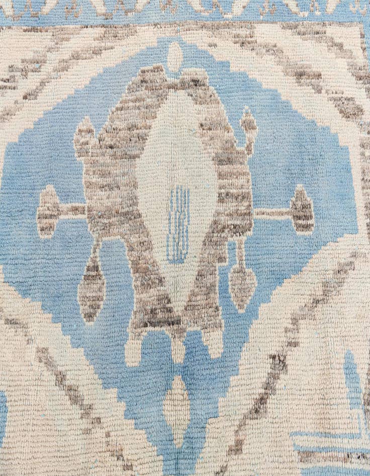 Detail image of 7' 2 x 10'  Hand Knotted Moroccan Wool Rug