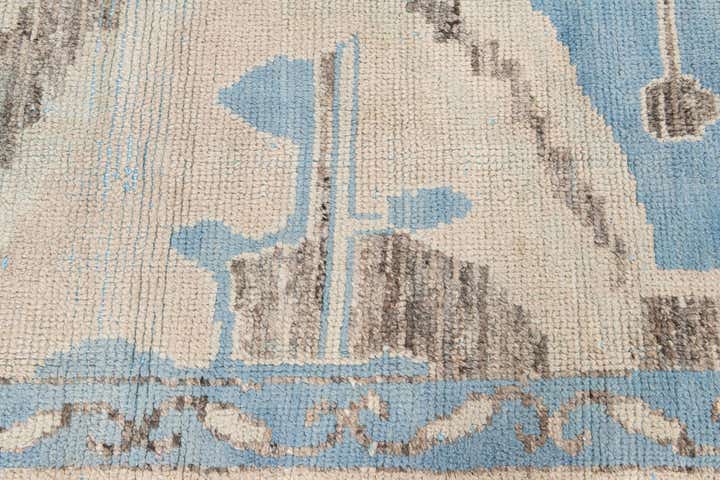 7' 2 x 10' Hand Knotted Moroccan Wool Rug