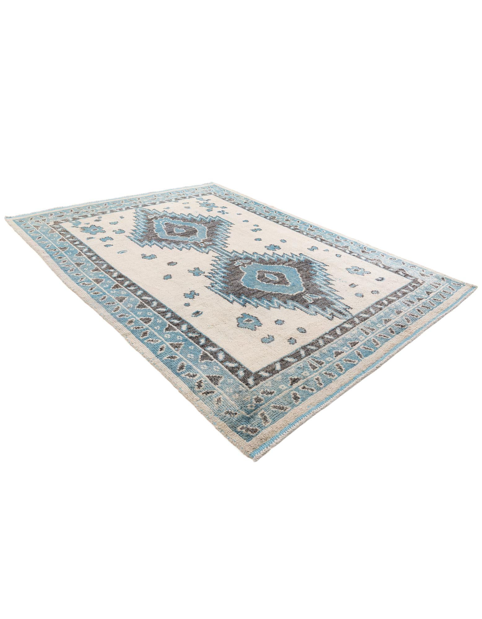 7' 8 x 10' 1 Hand Knotted Moroccan Wool Rug