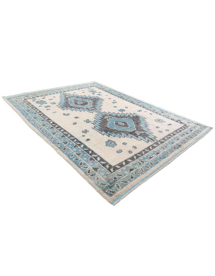 7' 8 x 10' 1 Hand Knotted Moroccan Wool Rug