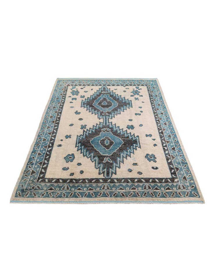 Detail image of 7' 8 x 10' 1 Hand Knotted Moroccan Wool Rug