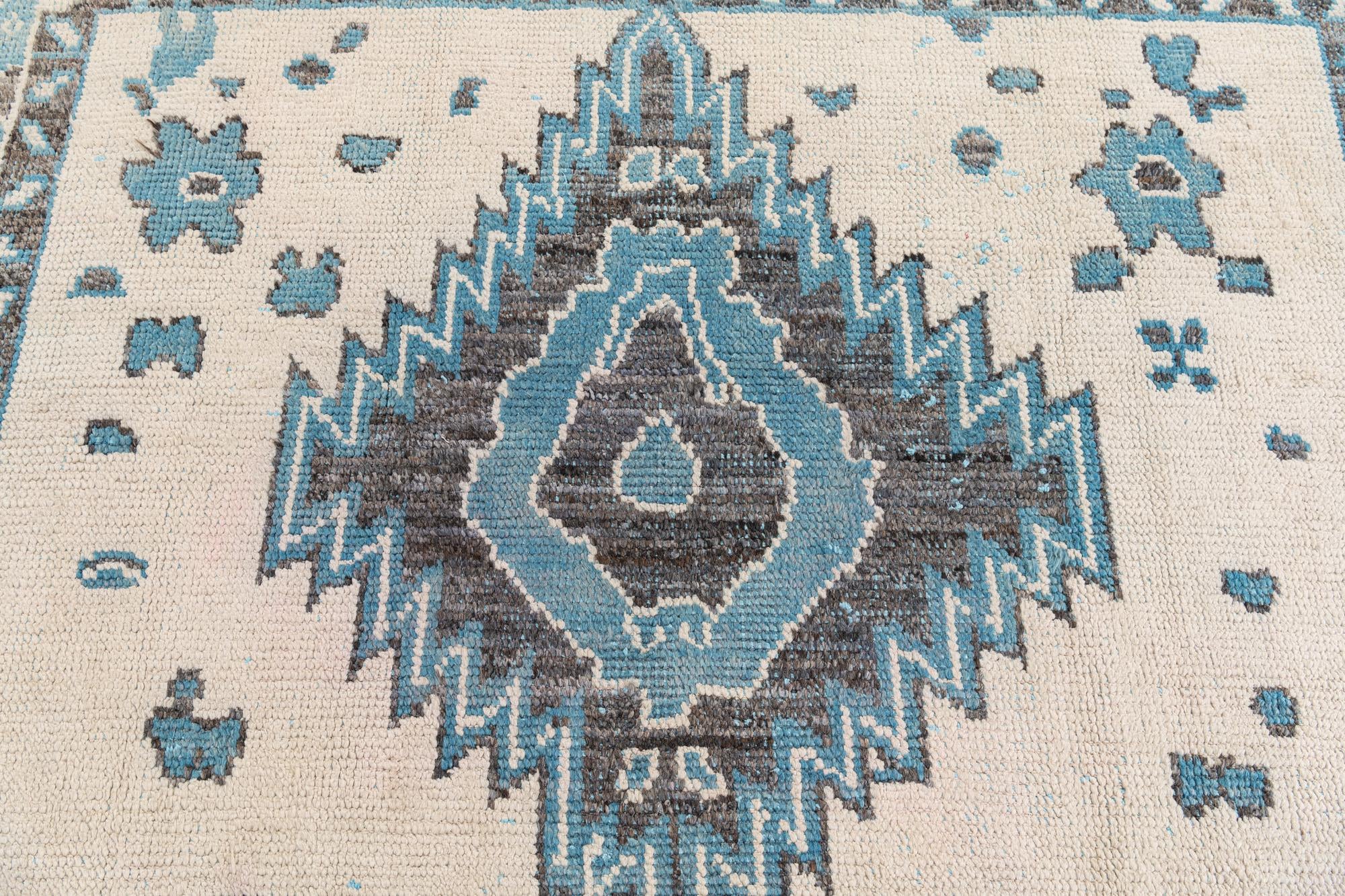 7' 8 x 10' 1 Hand Knotted Moroccan Wool Rug