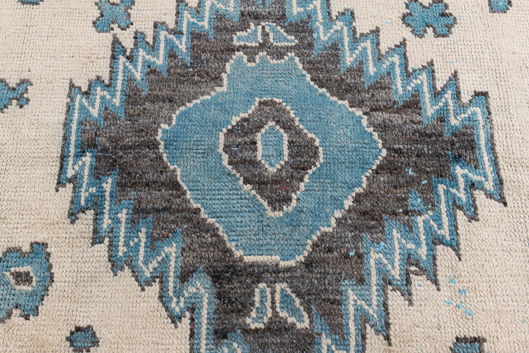 7' 8 x 10' 1 Hand Knotted Moroccan Wool Rug