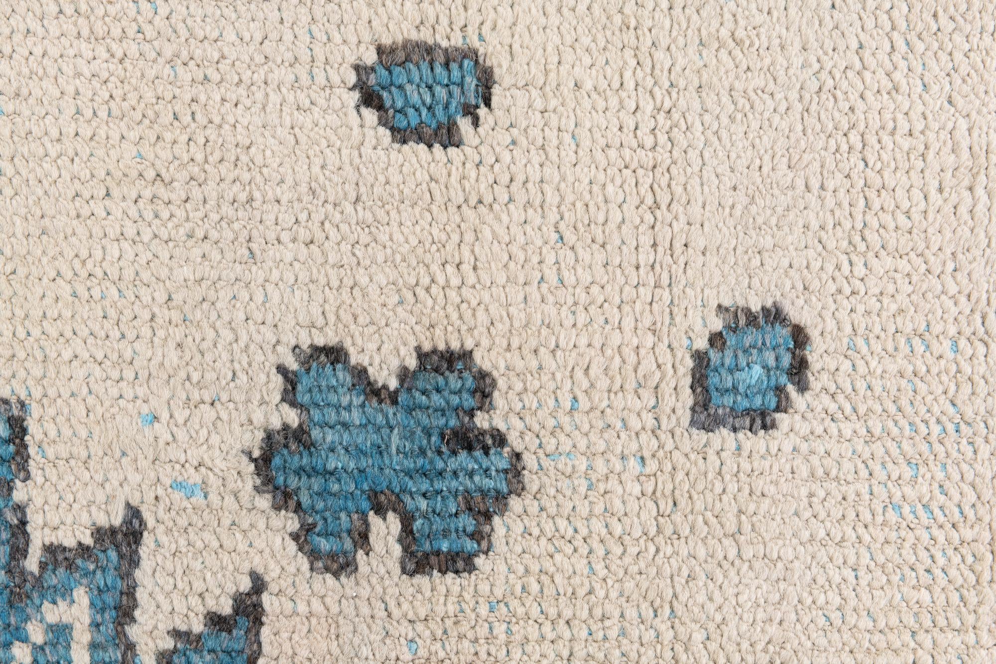 7' 8 x 10' 1 Hand Knotted Moroccan Wool Rug