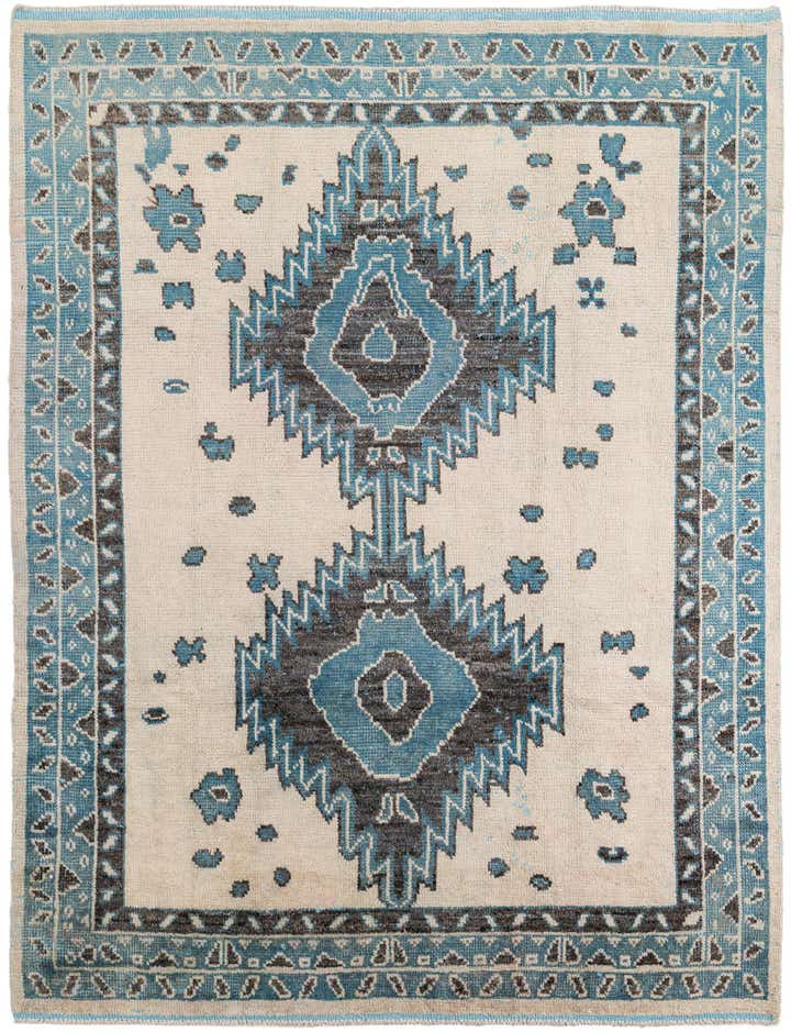 7' 8 x 10' 1 Hand Knotted Moroccan Wool Rug