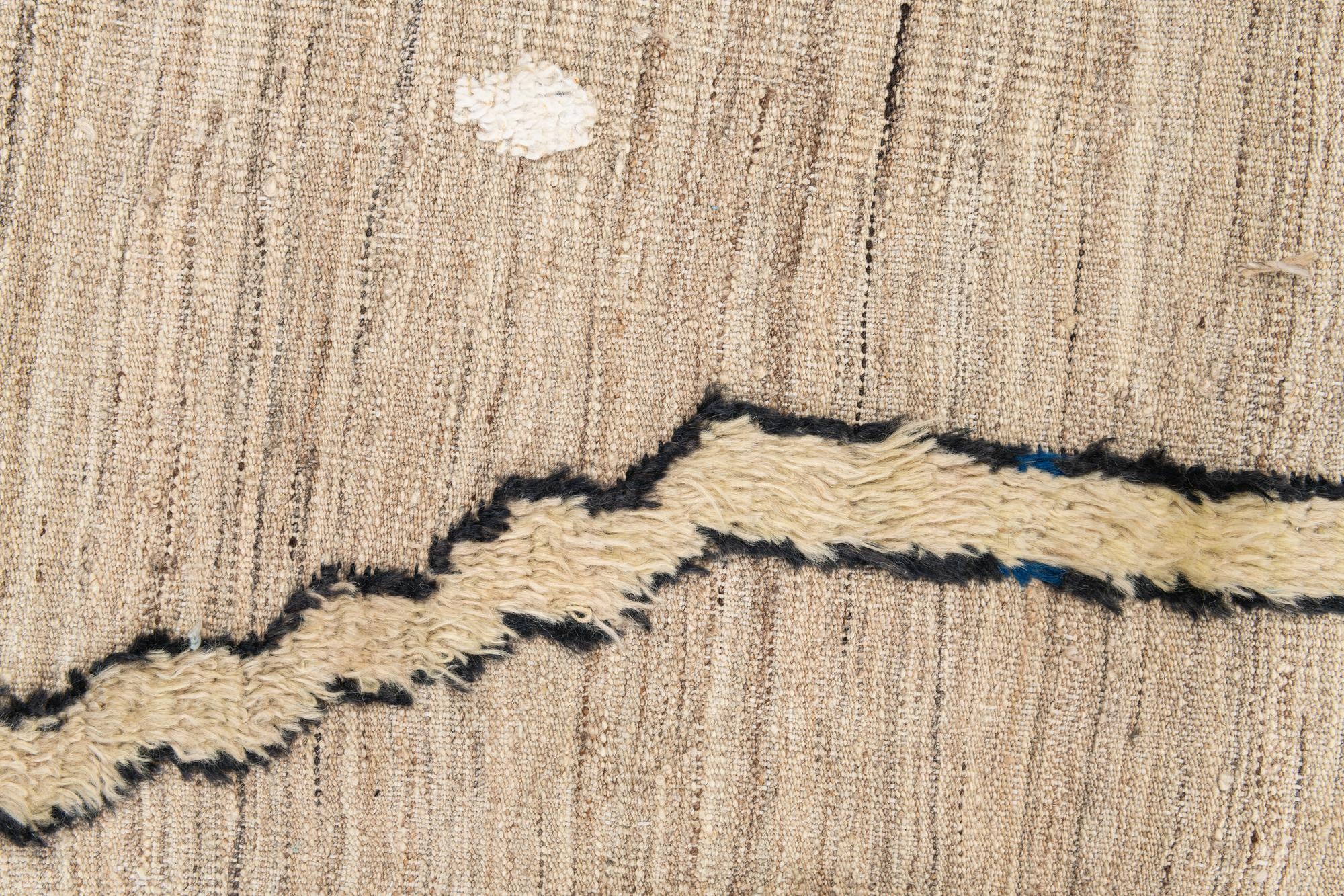 8' 1 x 10' 6 Hand Knotted Moroccan Wool Rug