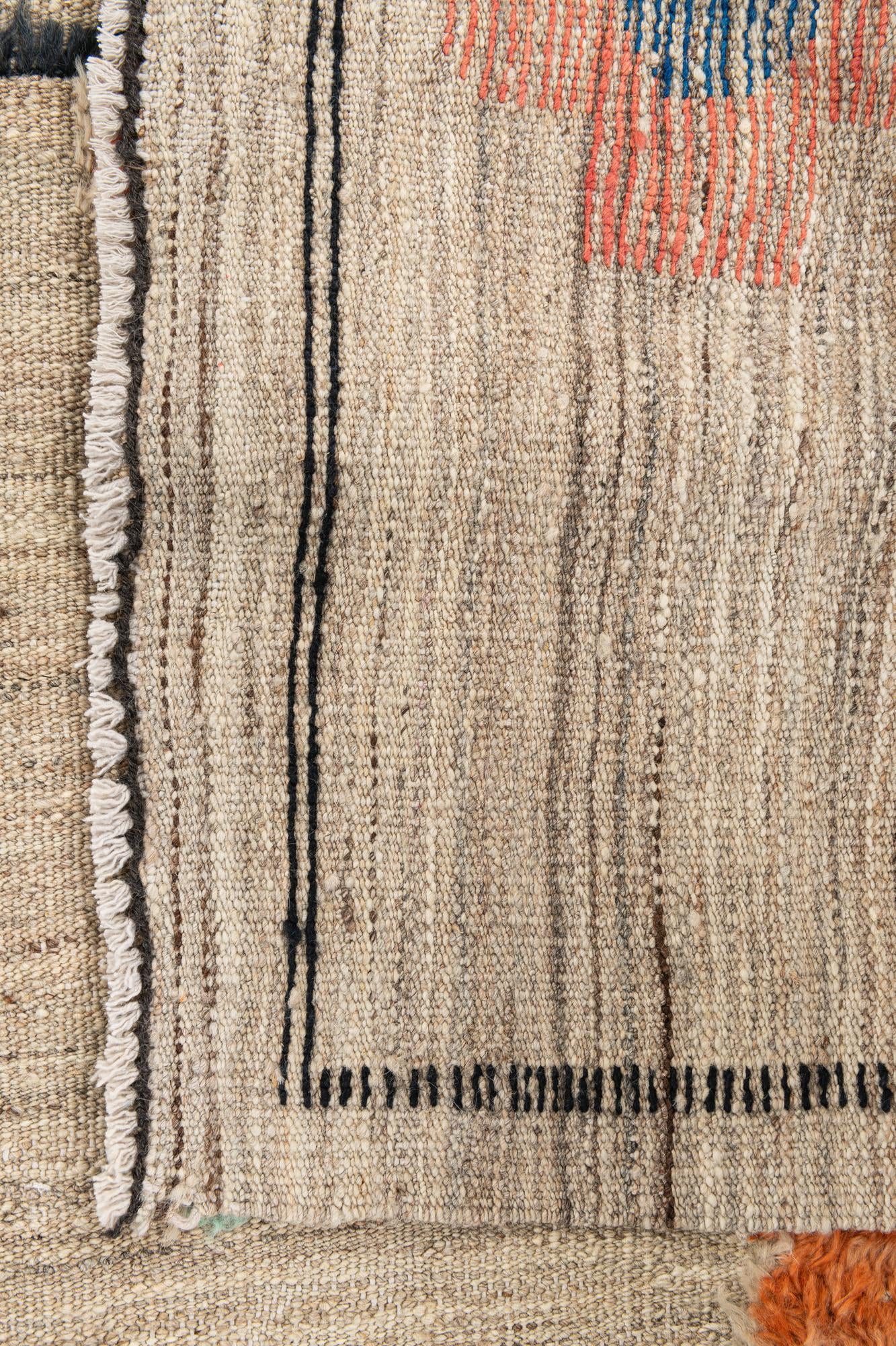 8' 1 x 10' 6 Hand Knotted Moroccan Wool Rug