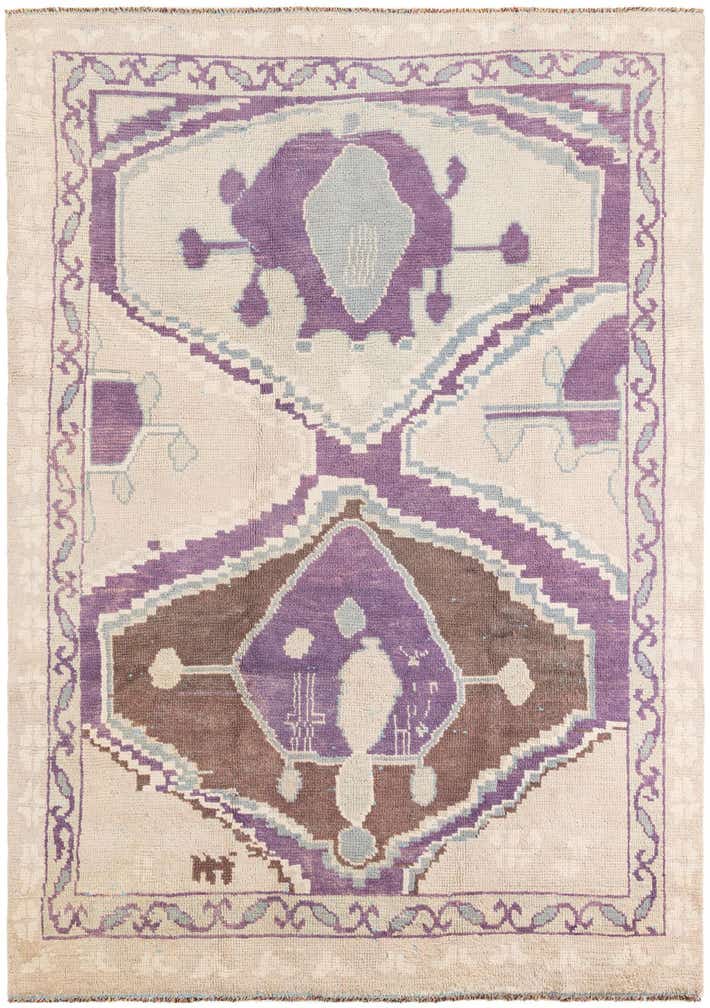 7' 4 x 10' 3 Hand Knotted Moroccan Wool Rug