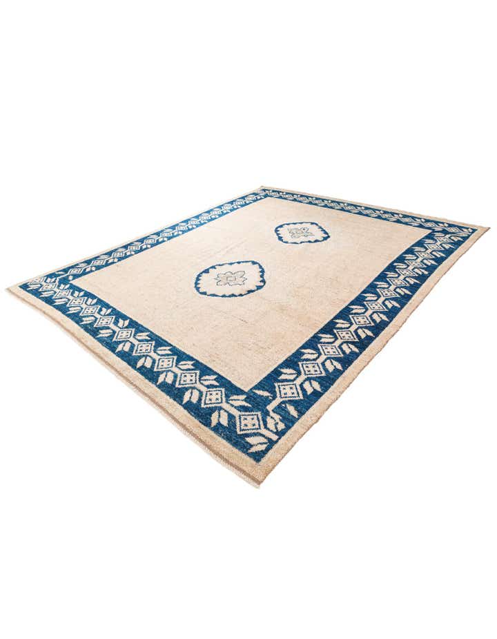 9' 1 x 12' 3 Hand Knotted Moroccan Wool Rug