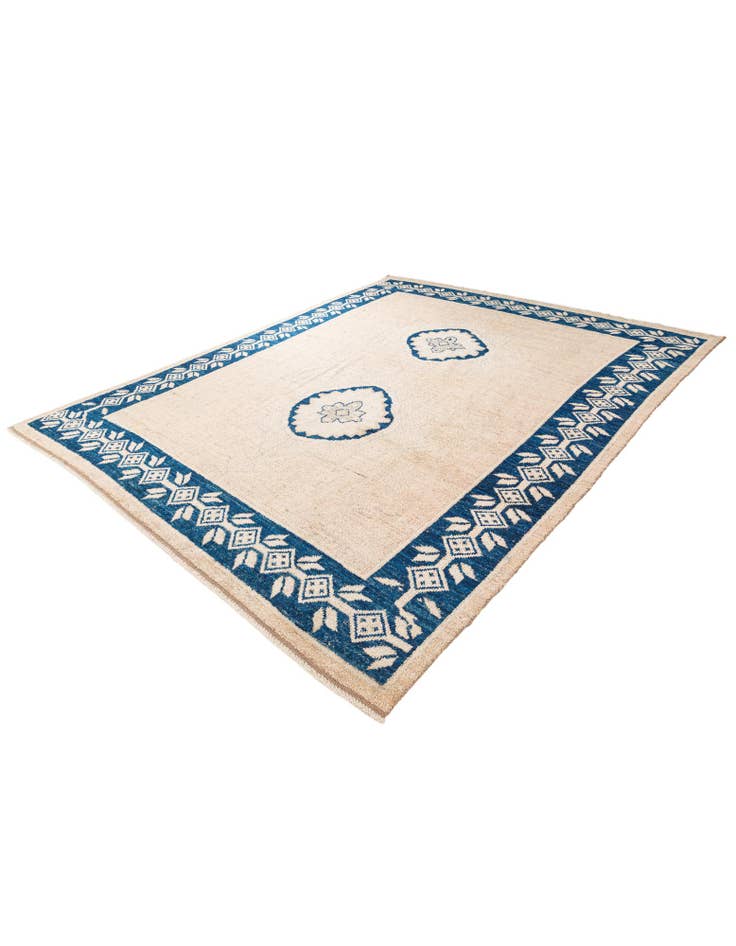 Detail image of 9' 1 x 12' 3 Hand Knotted Moroccan Wool Rug