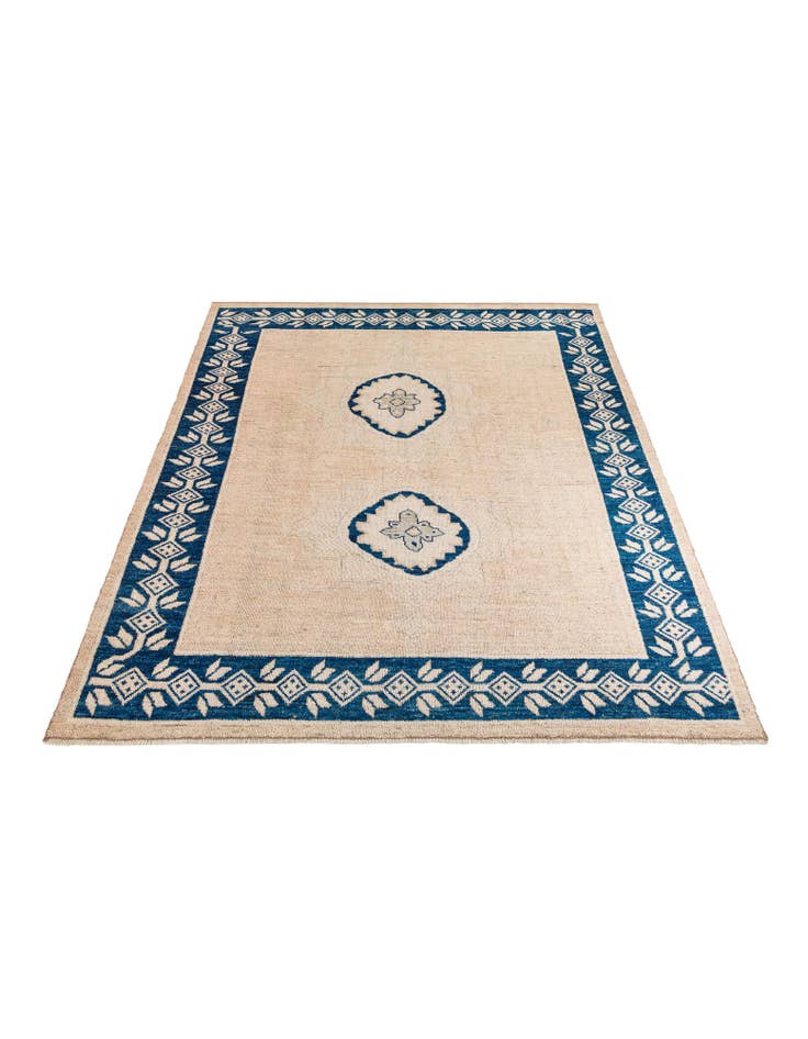 Detail image of 9' 1 x 12' 3 Hand Knotted Moroccan Wool Rug