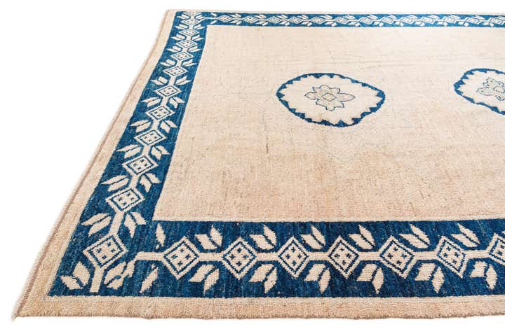 9' 1 x 12' 3 Hand Knotted Moroccan Wool Rug