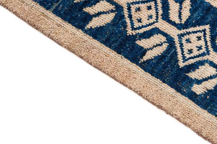 9' 1 x 12' 3 Hand Knotted Moroccan Wool Rug