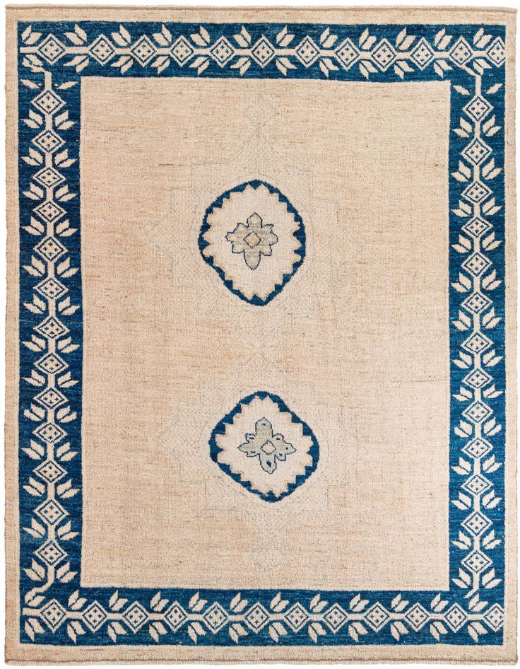 Detail image of 9' 1 x 12' 3 Hand Knotted Moroccan Wool Rug