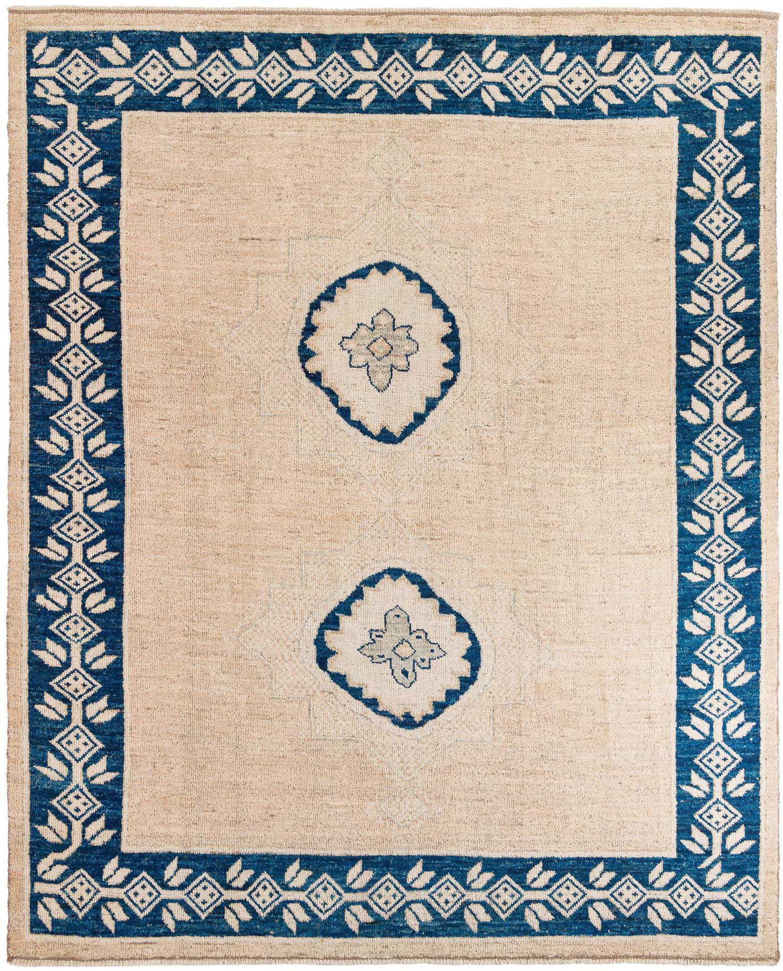 9' 1 x 12' 3 Hand Knotted Moroccan Wool Rug