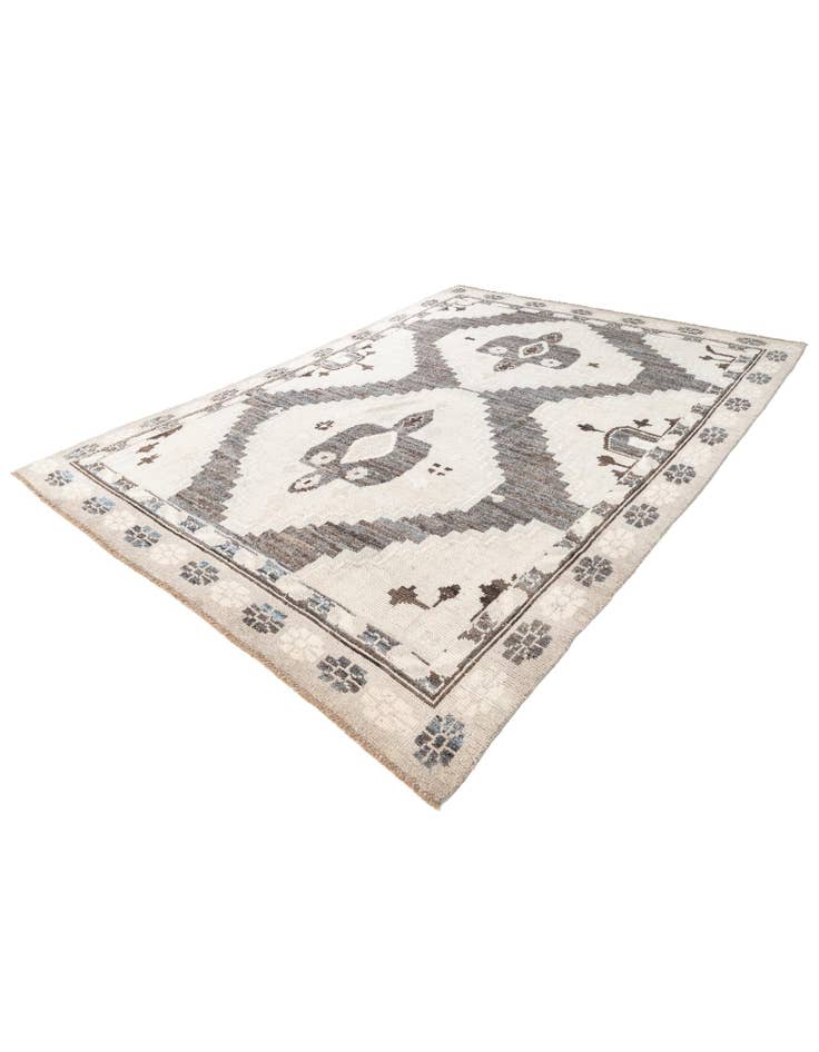 Detail image of 9' x 12' 1  Hand Knotted Moroccan Wool Rug