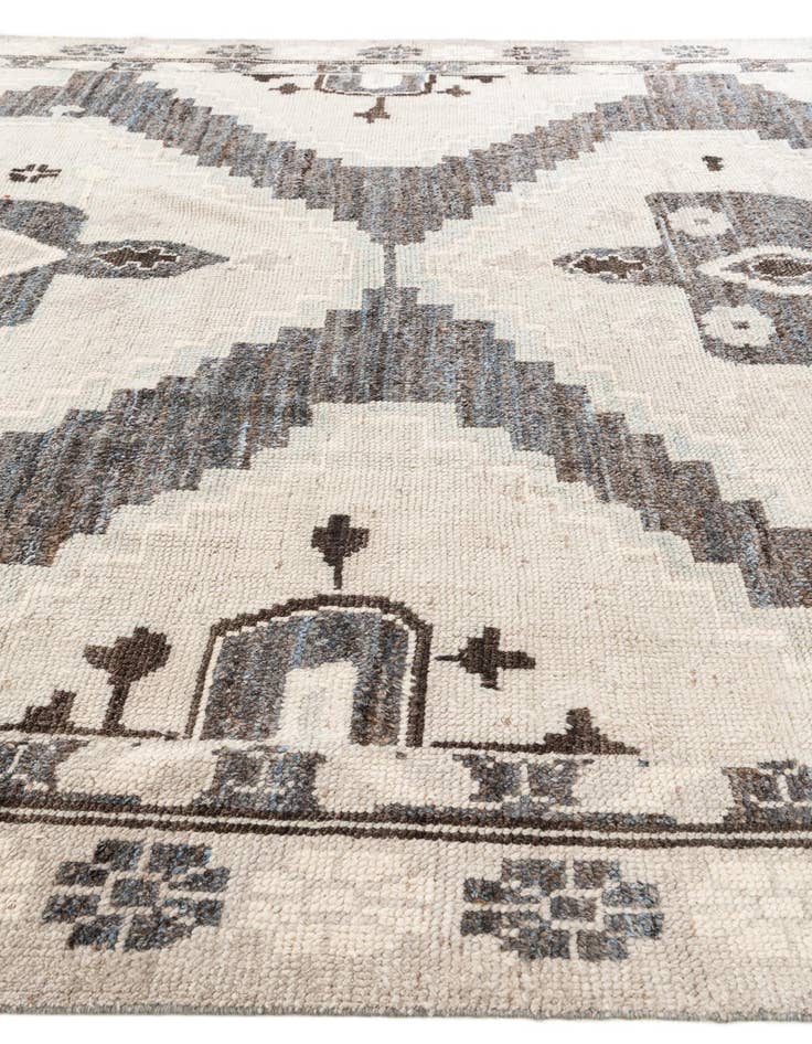 Detail image of 9' x 12' 1  Hand Knotted Moroccan Wool Rug