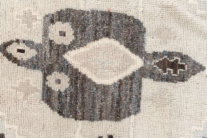 9' x 12' 1 Hand Knotted Moroccan Wool Rug