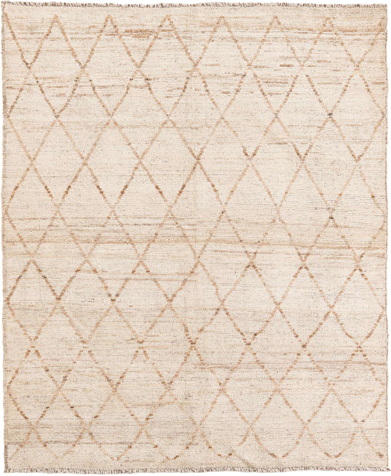 5' 8 x 6' 10 Hand Knotted Moroccan Wool Rug