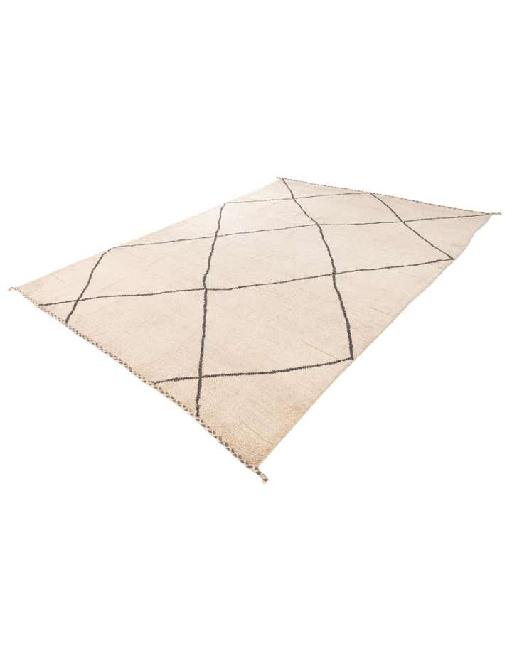 8' x 12' Hand Knotted Moroccan Wool Rug