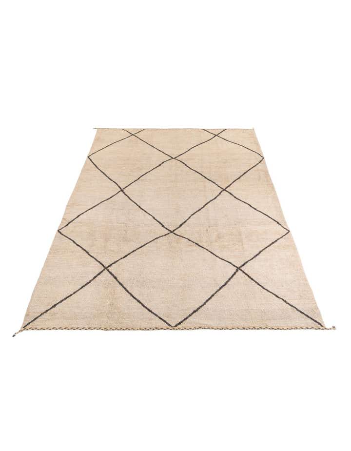 8' x 12' Hand Knotted Moroccan Wool Rug