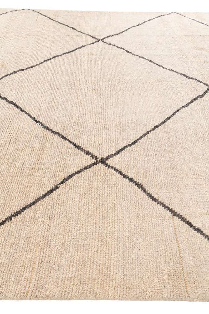 8' x 12' Hand Knotted Moroccan Wool Rug