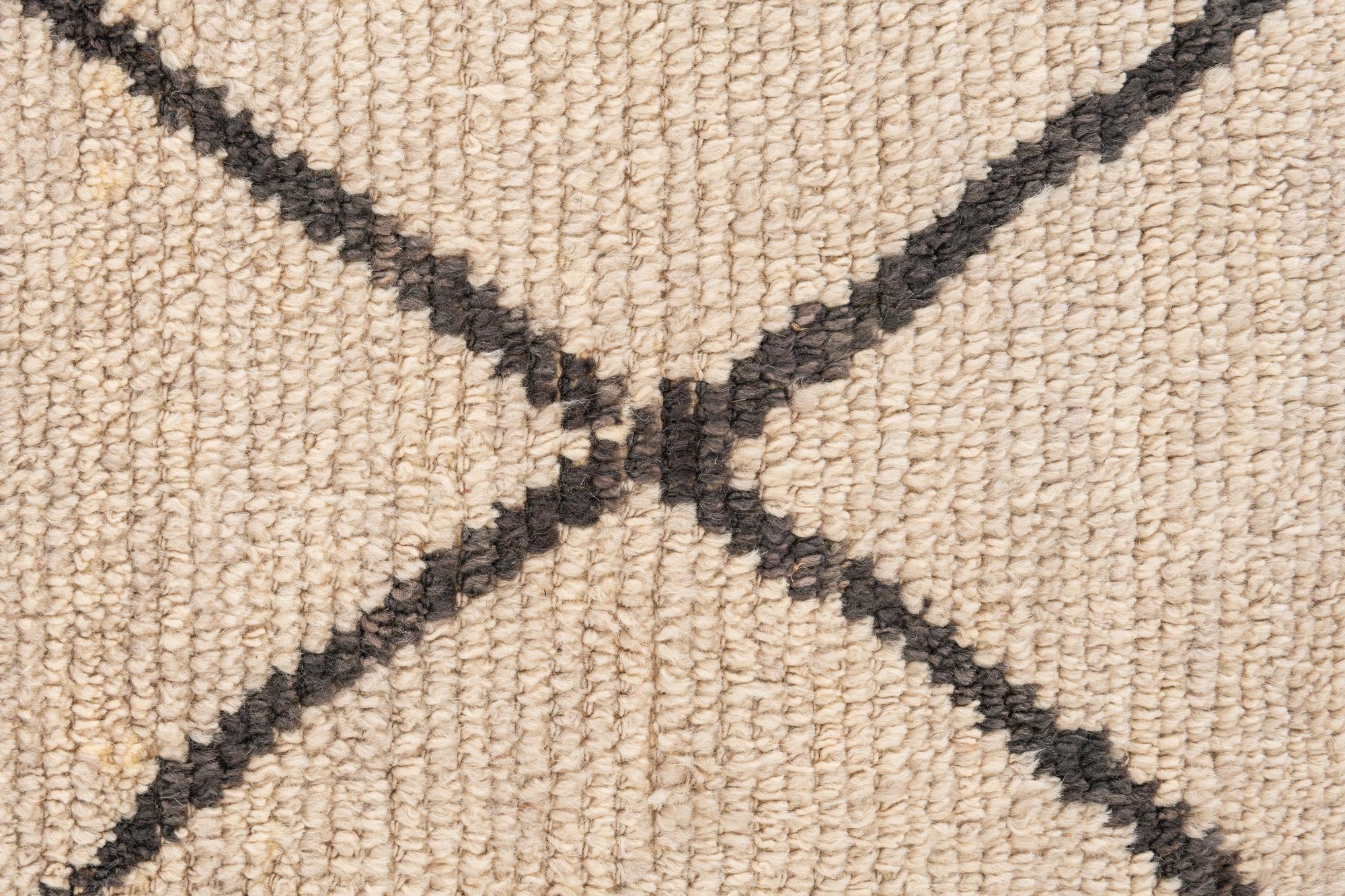 8' x 12' Hand Knotted Moroccan Wool Rug