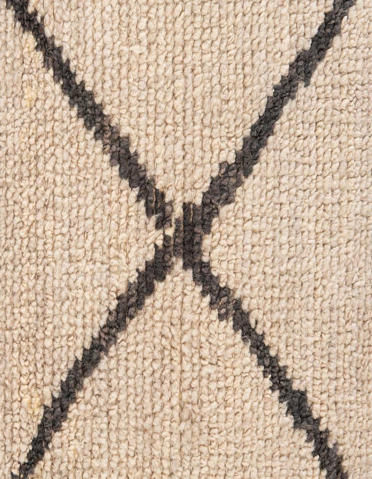 Detail image of 8' x 12'  Hand Knotted Moroccan Wool Rug