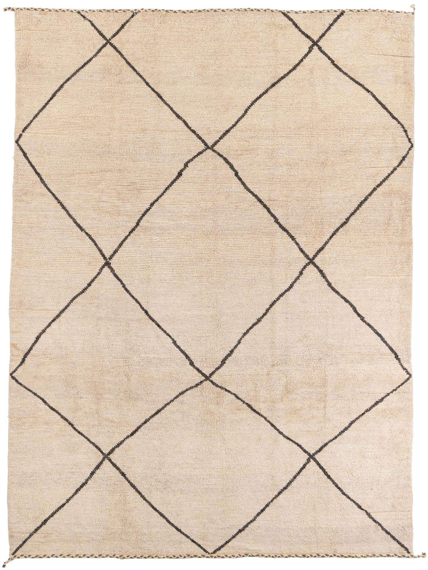 8' x 12' Hand Knotted Moroccan Wool Rug