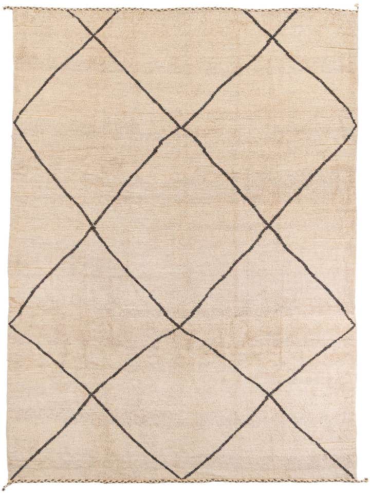 8' x 12' Hand Knotted Moroccan Wool Rug