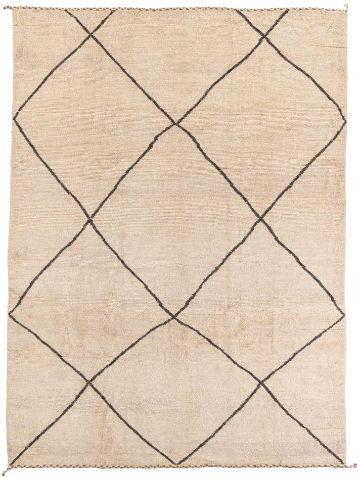 Detail image of 8' x 12' Hand Knotted Moroccan Wool Rug