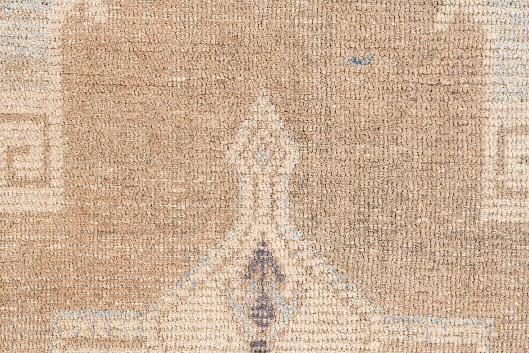 7' 9 x 10' 2 Hand Knotted Moroccan Wool Rug