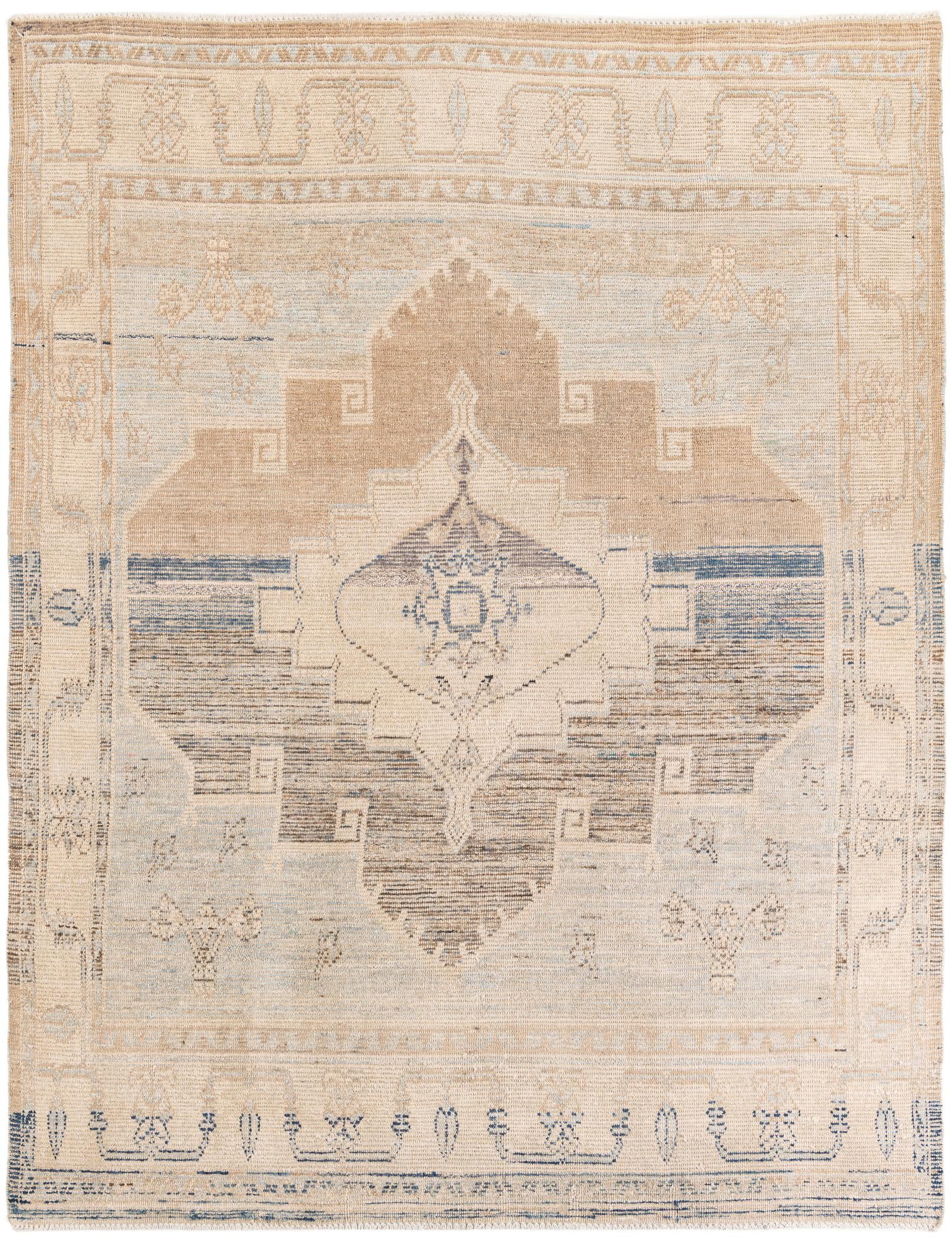 7' 9 x 10' 2 Hand Knotted Moroccan Wool Rug