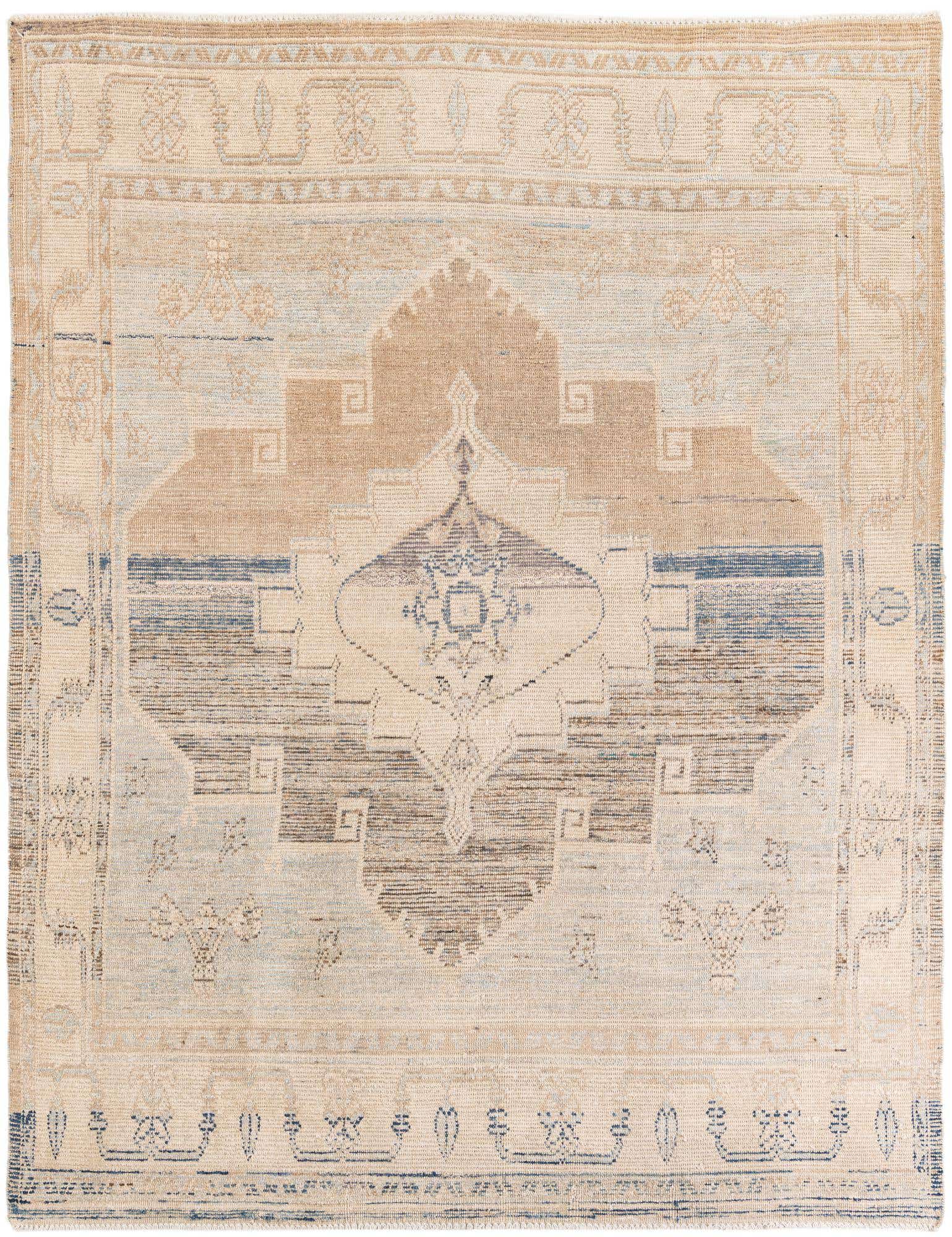 7' 9 x 10' 2 Hand Knotted Moroccan Wool Rug