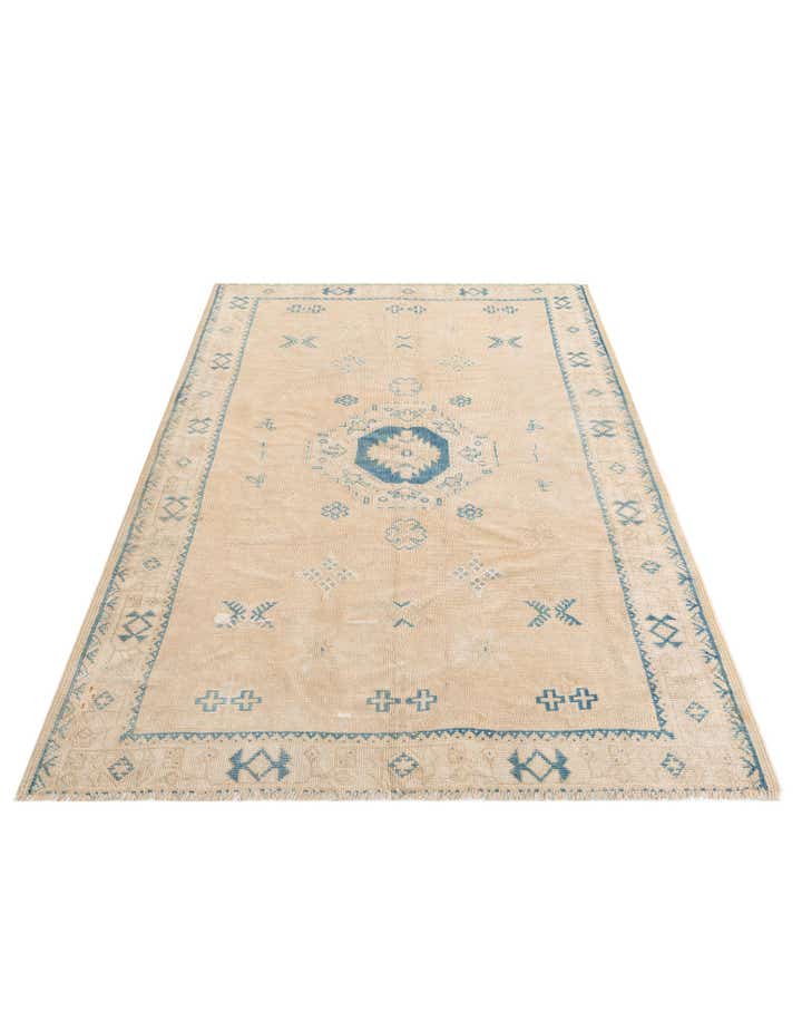 5' 2 x 8' Hand Knotted Moroccan Wool Rug