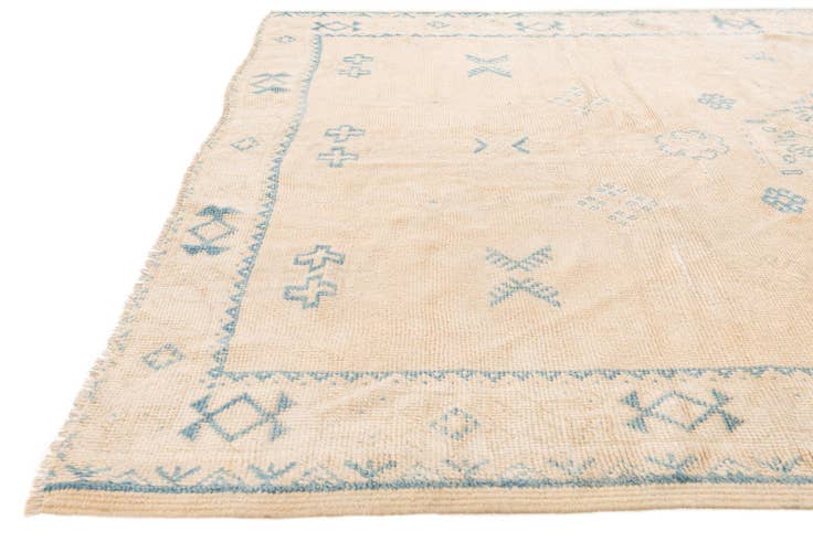 Detail image of 5' 2 x 8' Hand Knotted Moroccan Wool Rug