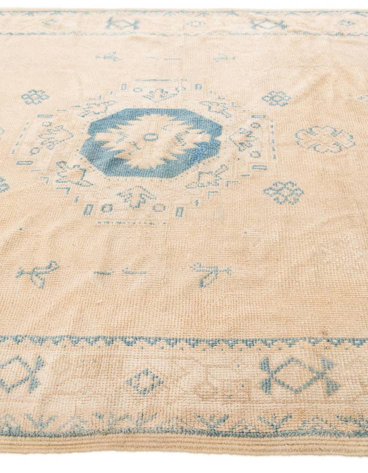Detail image of 5' 2 x 8'  Hand Knotted Moroccan Wool Rug