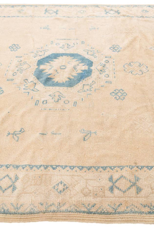 Detail image of 5' 2 x 8' Hand Knotted Moroccan Wool Rug