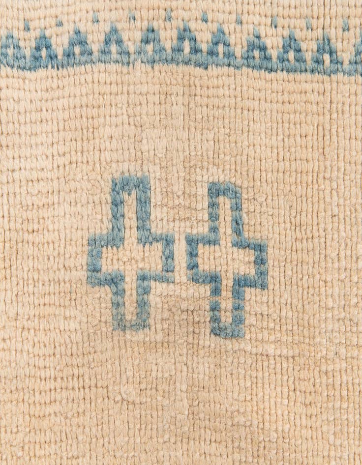 Detail image of 5' 2 x 8'  Hand Knotted Moroccan Wool Rug