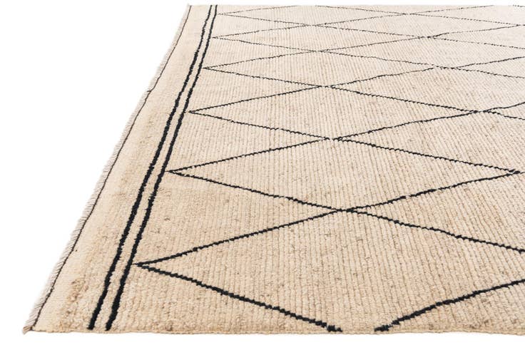 Detail image of 8' 1 x 10' Hand Knotted Moroccan Wool Rug
