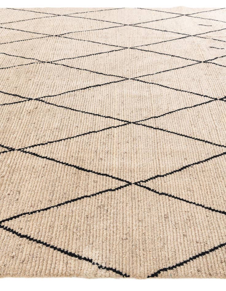 Detail image of 8' 1 x 10'  Hand Knotted Moroccan Wool Rug