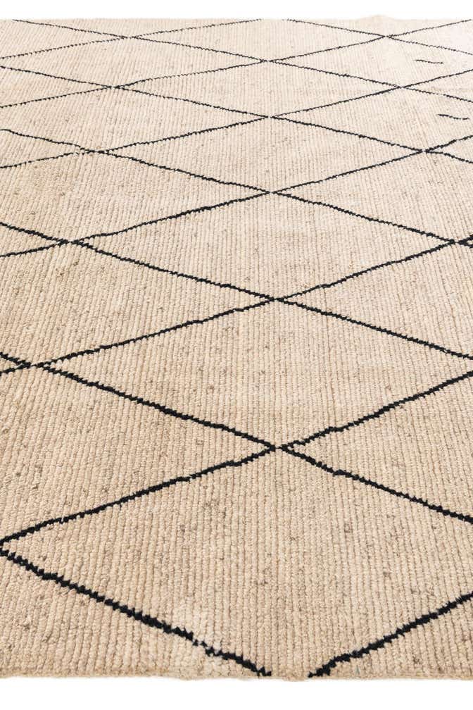 8' 1 x 10' Hand Knotted Moroccan Wool Rug