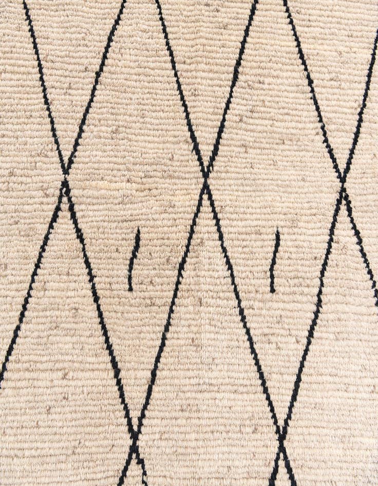 Detail image of 8' 1 x 10'  Hand Knotted Moroccan Wool Rug