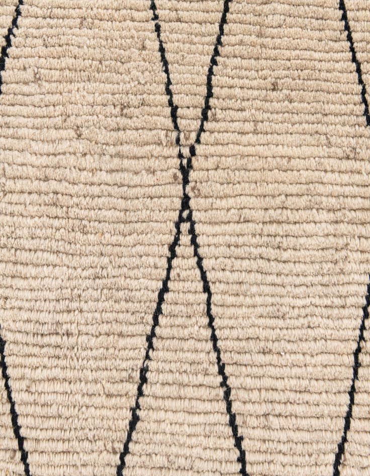 Detail image of 8' 1 x 10'  Hand Knotted Moroccan Wool Rug