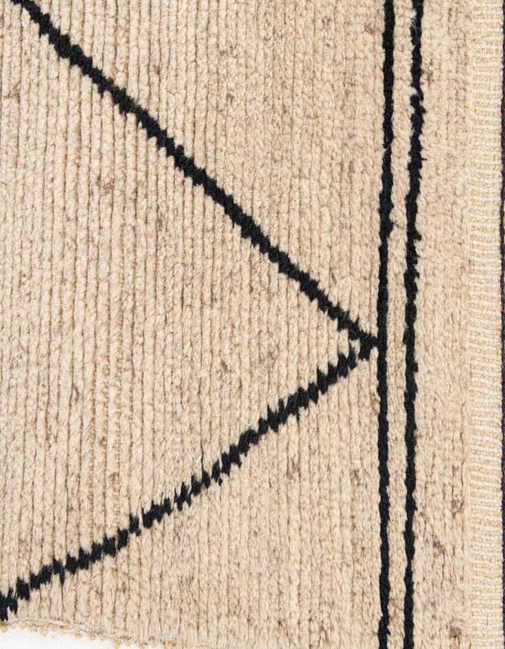 Detail image of 8' 1 x 10'  Hand Knotted Moroccan Wool Rug