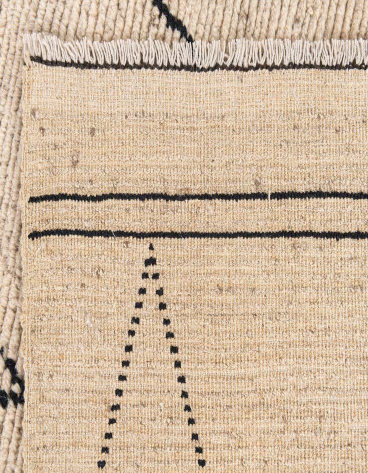 Detail image of 8' 1 x 10'  Hand Knotted Moroccan Wool Rug