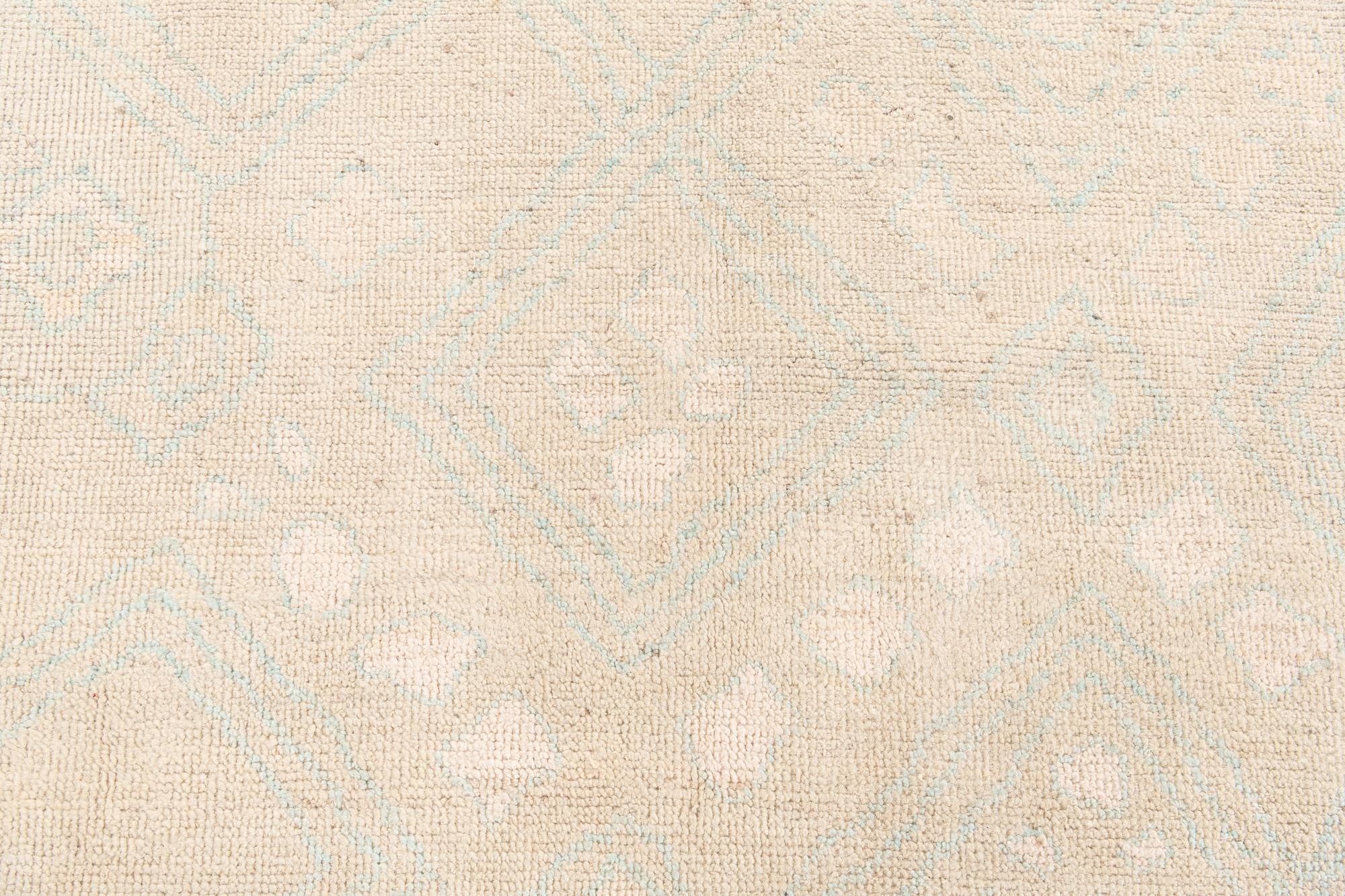 9' x 12' 7 Hand Knotted Moroccan Wool Rug